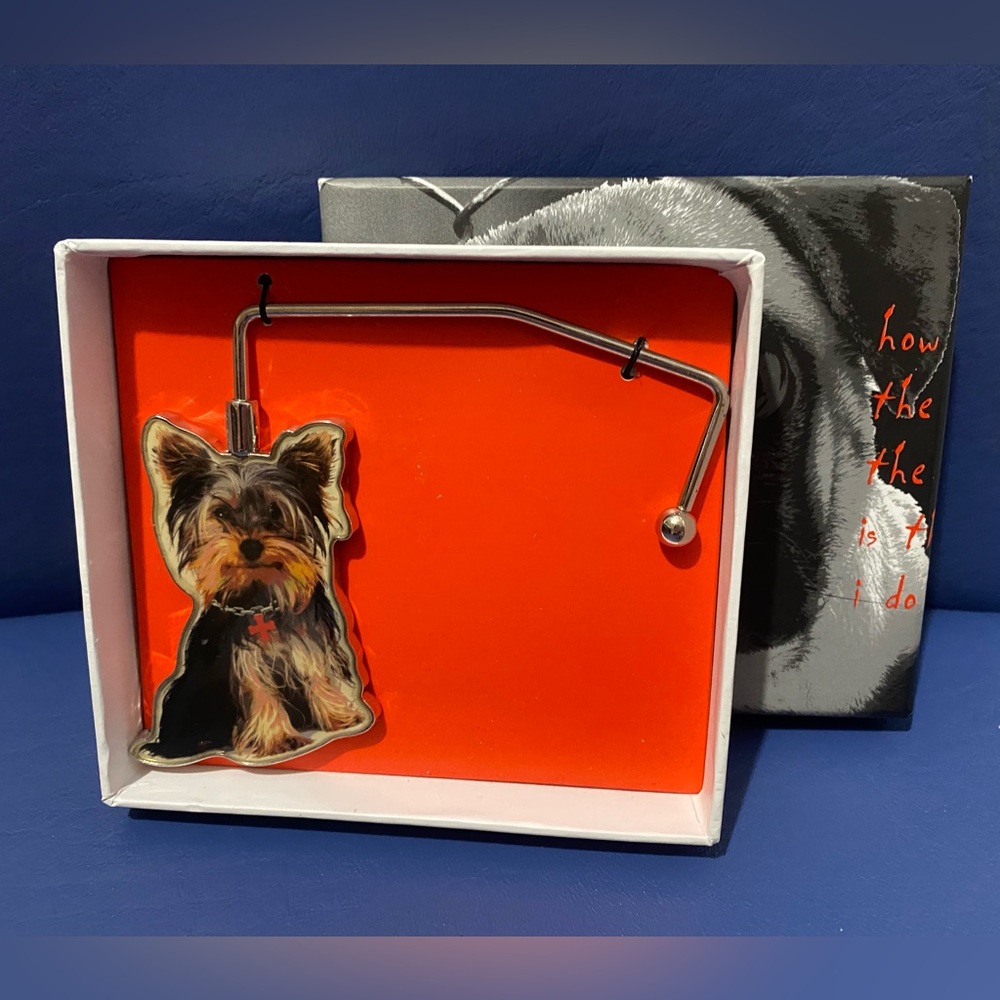 New Fuzzy Nation Yorkie purse hook